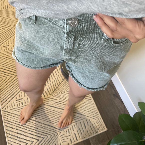 NEW 7 FOR ALLMAN KIND HIGH WAISTED SHORTS - Picture 2 of 10